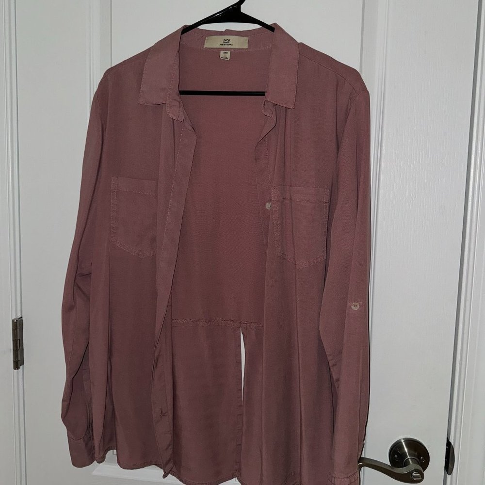 Pink Button down